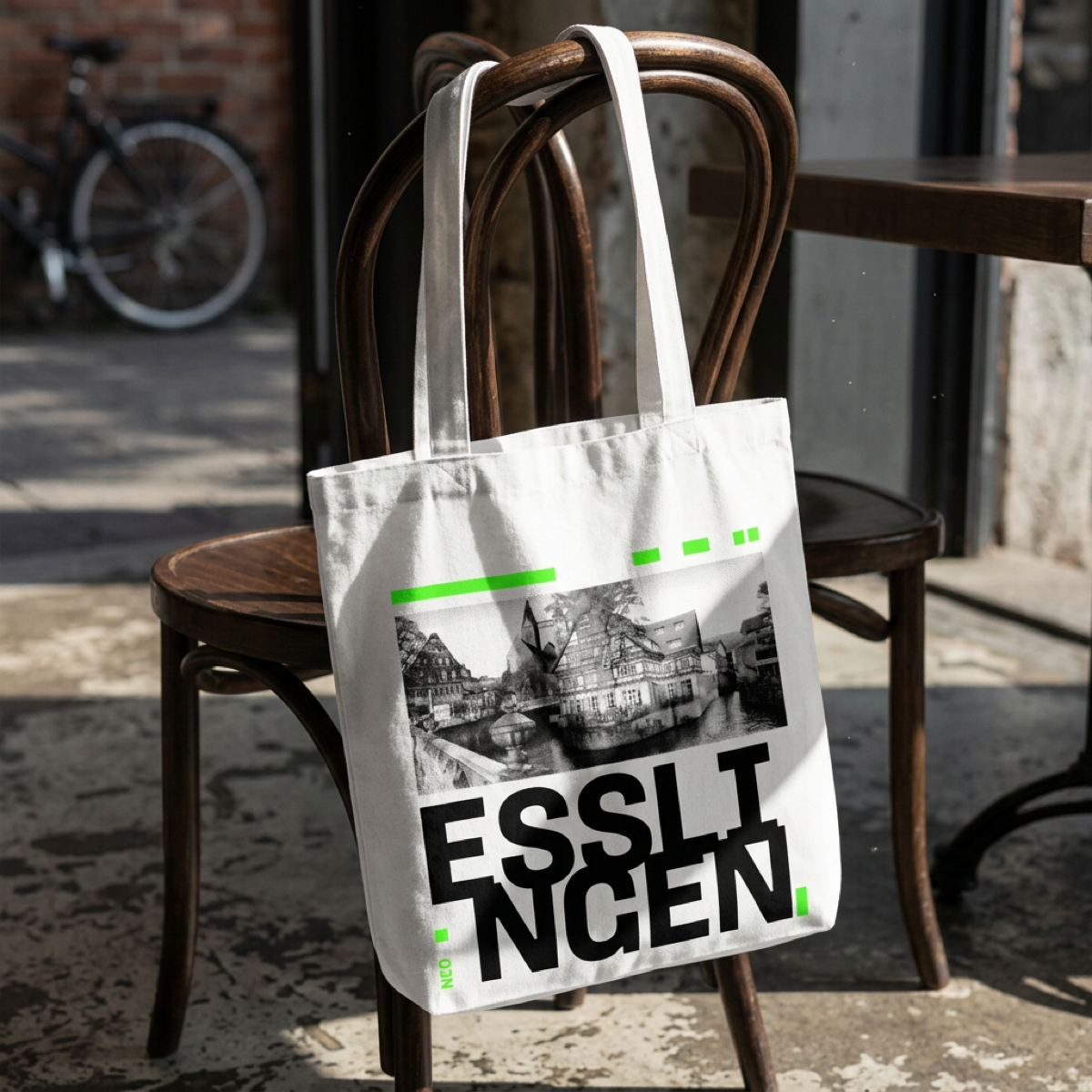 Essingen Tote Bag Neon Grün