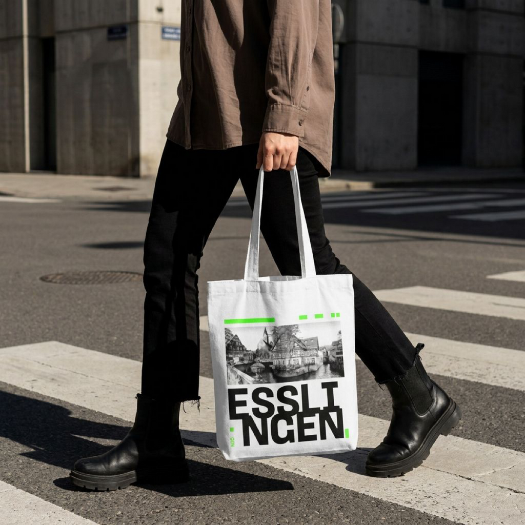 Essingen Tote Bag Neon Grün