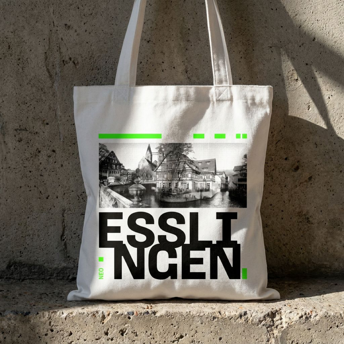 Essingen Tote Bag Neon Grün