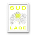 DIN A4 Print SÜD LAGE Neon Gelb