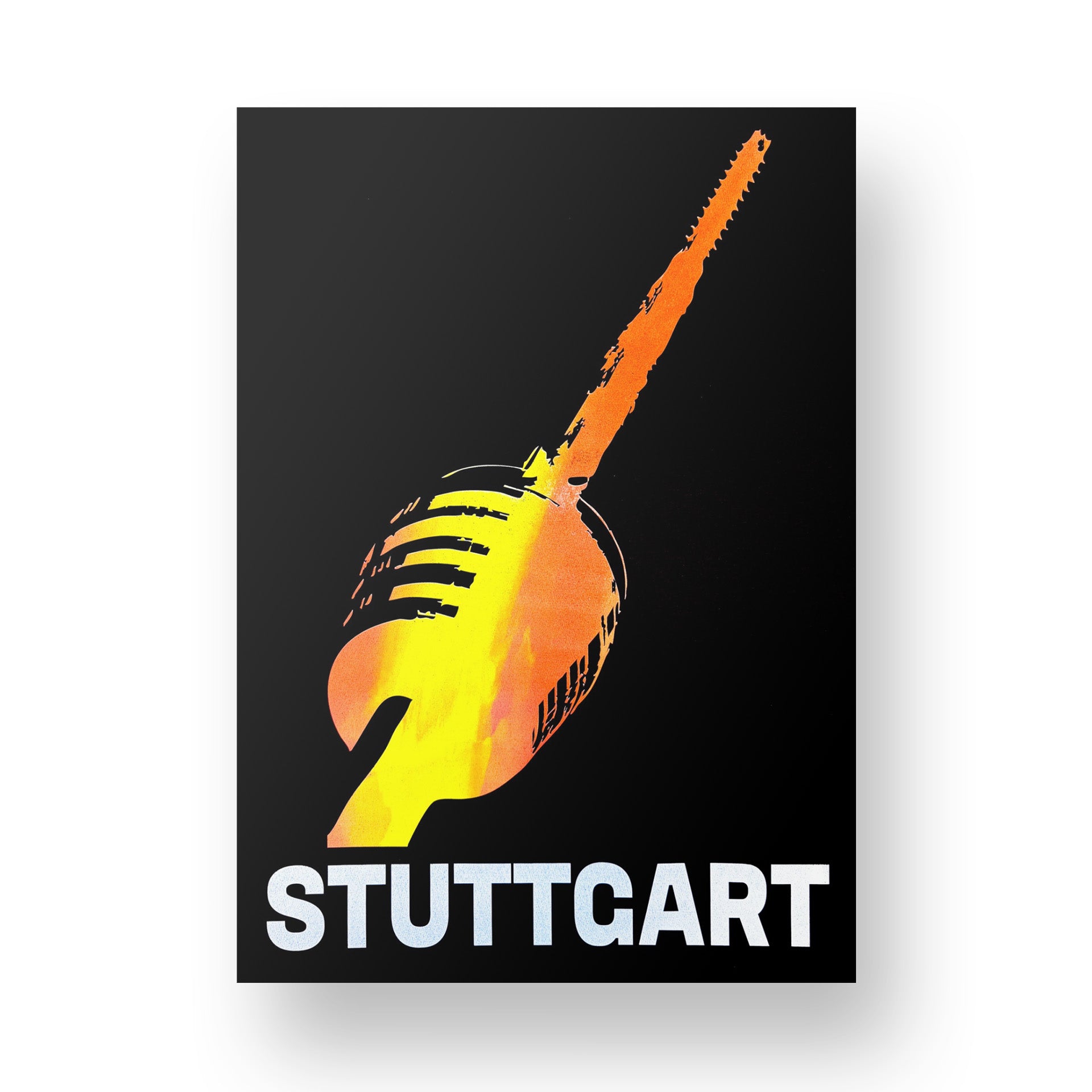 Print Stuttgart Fernsehturm DAY EDITION Neon Limited