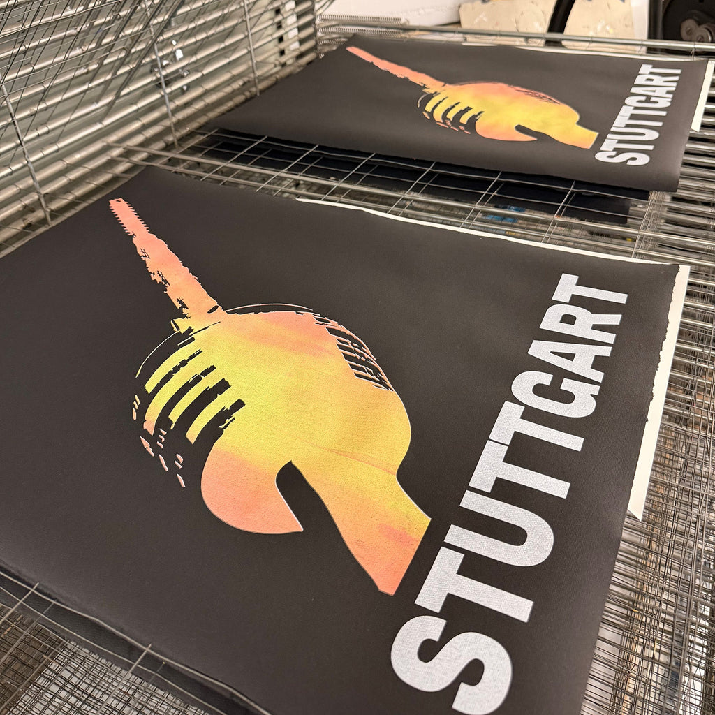 Print Stuttgart Fernsehturm DAY EDITION neon Limited Detail