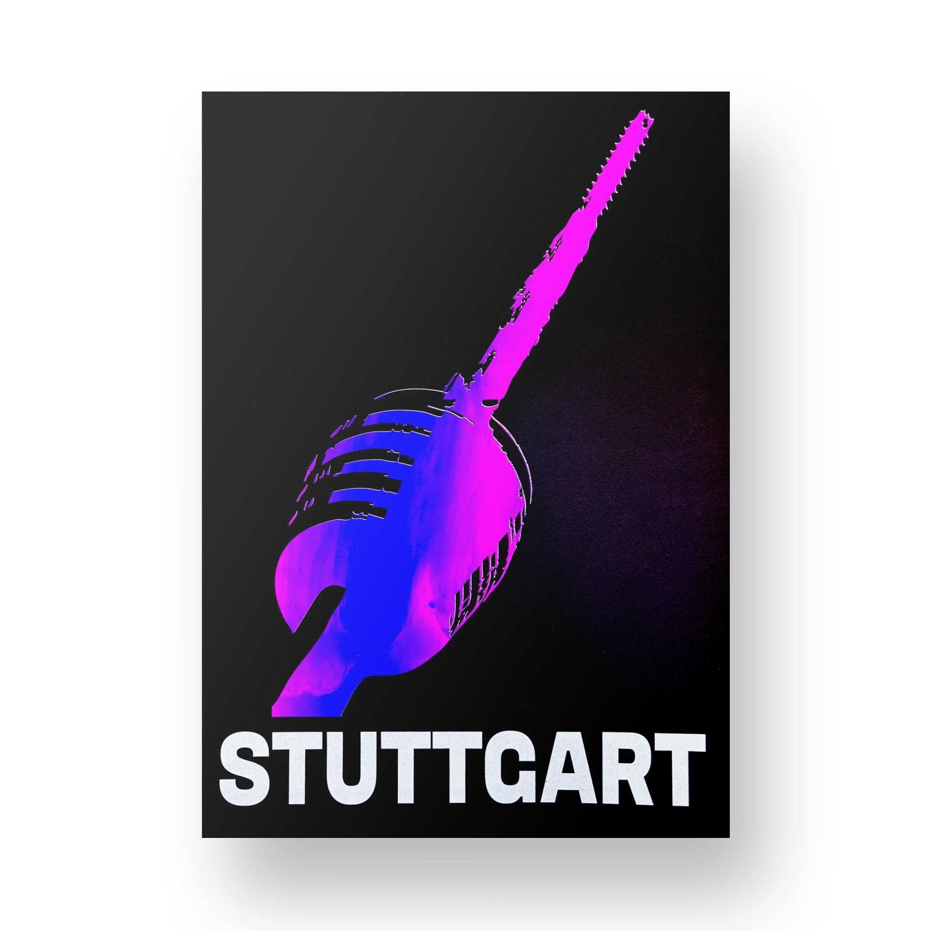 Print Stuttgart Fernsehturm NIGHT EDITION Neon Limited