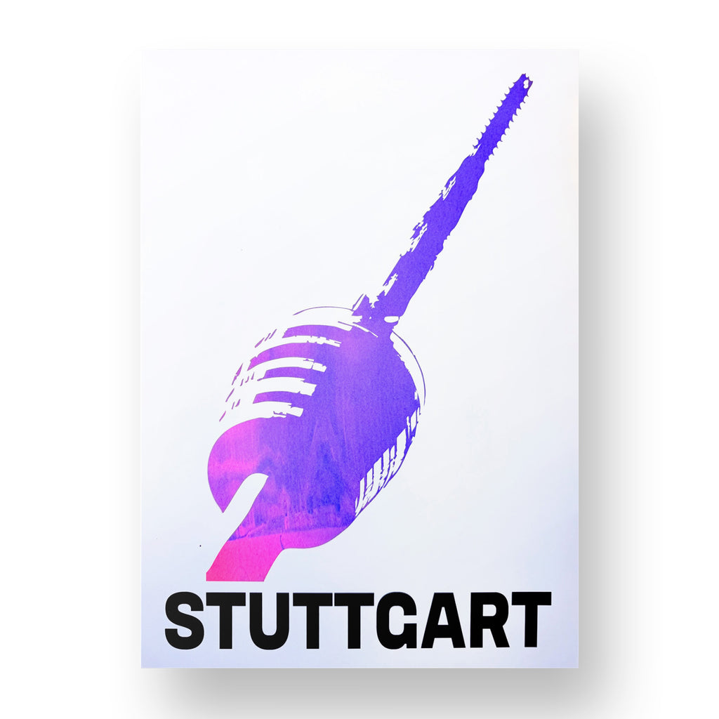 Stuttgart Fernsehturm Limited Print Neon 