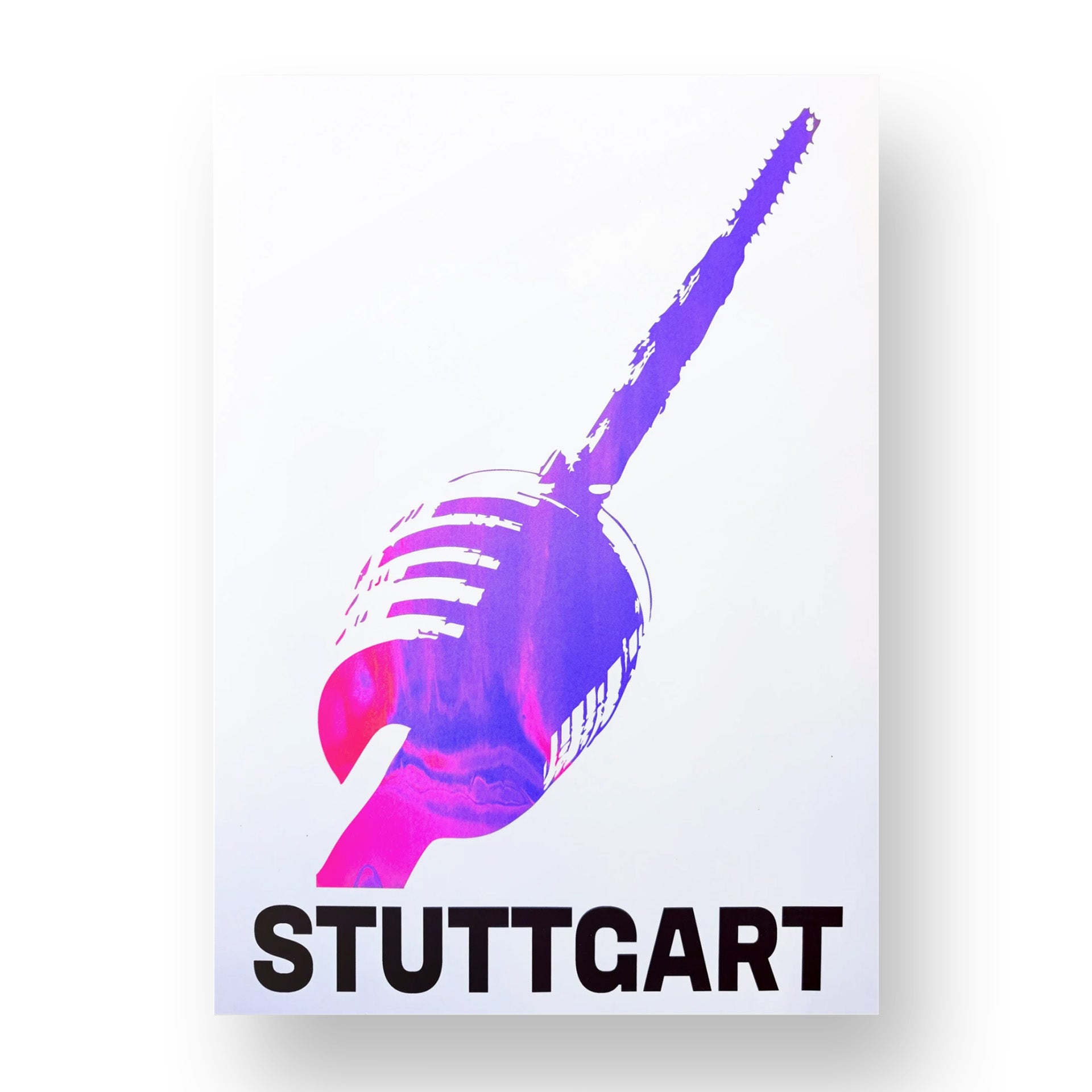 Stuttgart Fernsehturm Limited Print Neon