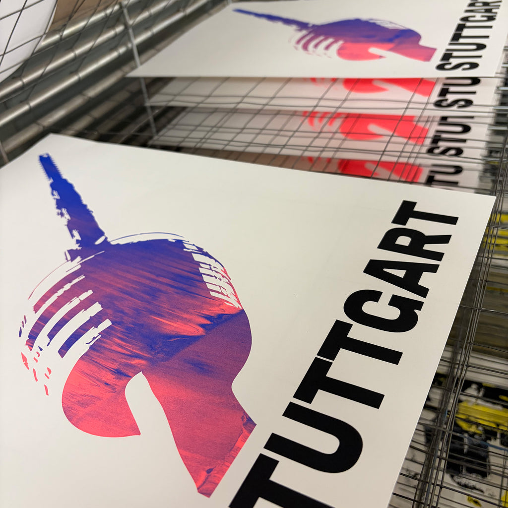Stuttgart Fernsehturm Limited Print Neon Detail
