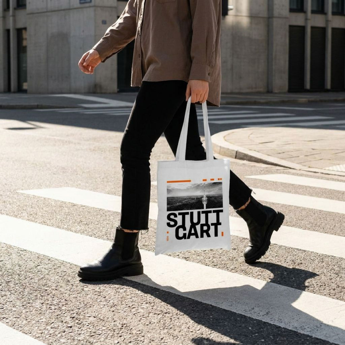 Stuttgart Tote Bag Neon Orange