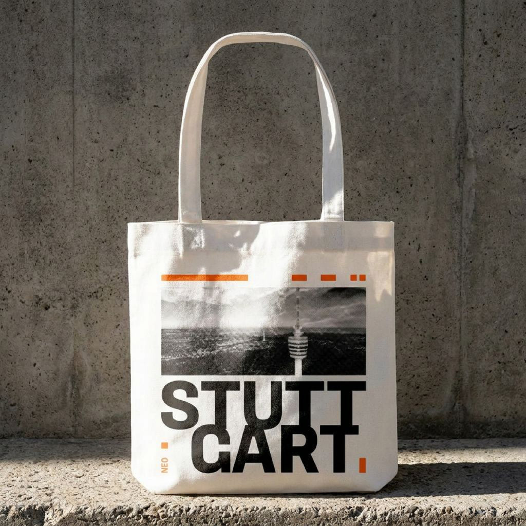 Stuttgart Tote Bag Neon Orange