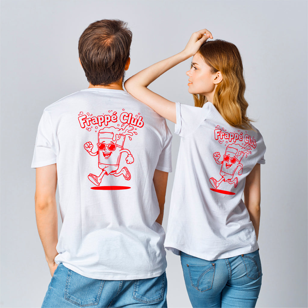 T-Shirt Frappé Club Unisex Neon Rot