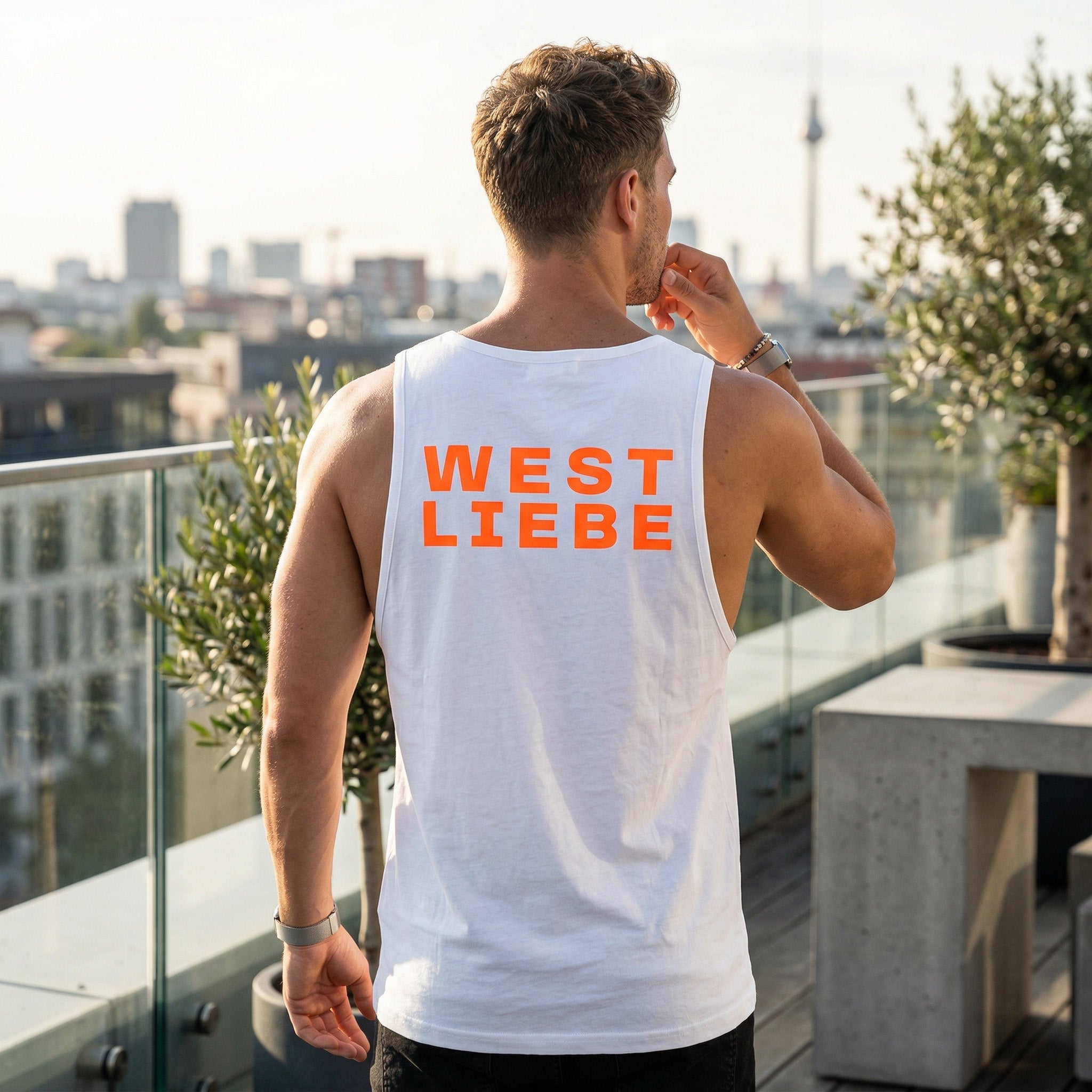 Tanktop WEST LIEBE Neon Orange