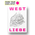 WEST LIEBE - deine individuelle Karte - Stuttgart-West neon pink