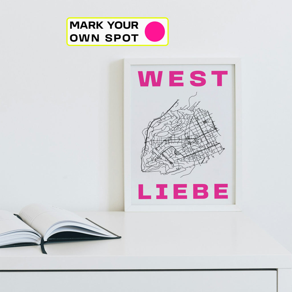 WEST LIEBE Karte - personalisierbar