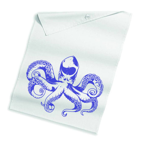 Geschirrtuch Krake blau