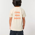 Kids T-Shirt COOL KIDS SKATE Neon Orange Rücken