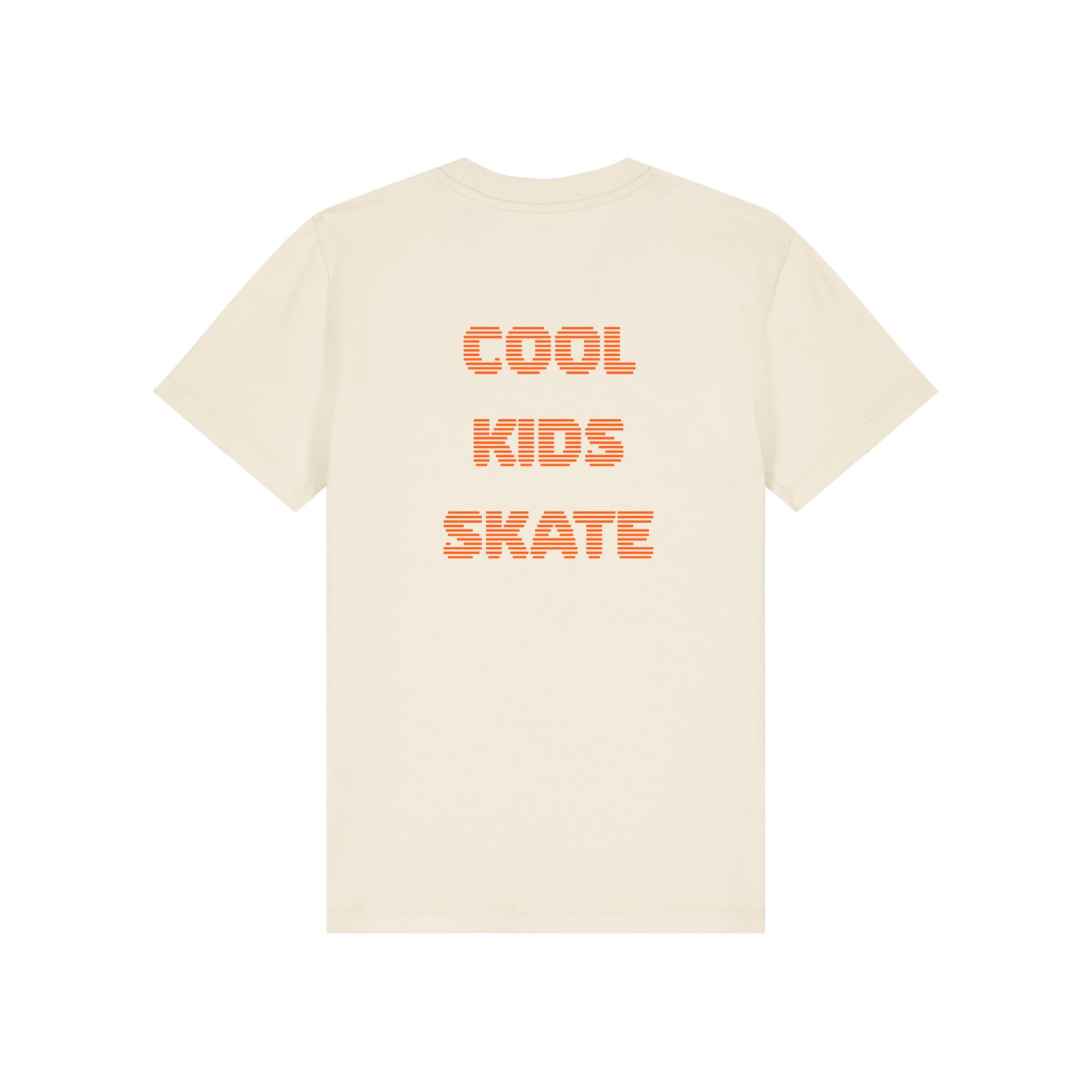 Kids T-Shirt COOL KIDS SKATE Neon Orange Rücken
