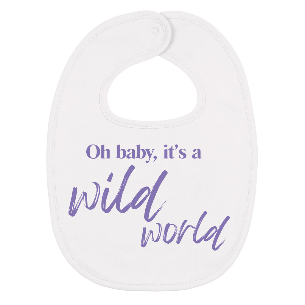 Baby Lätzchen Print lila