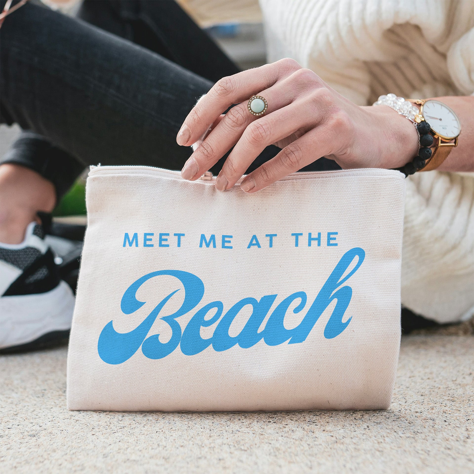 Canvas Täschchen Beach