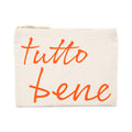 tutto bene – Canvas Täschchen Neon Orange